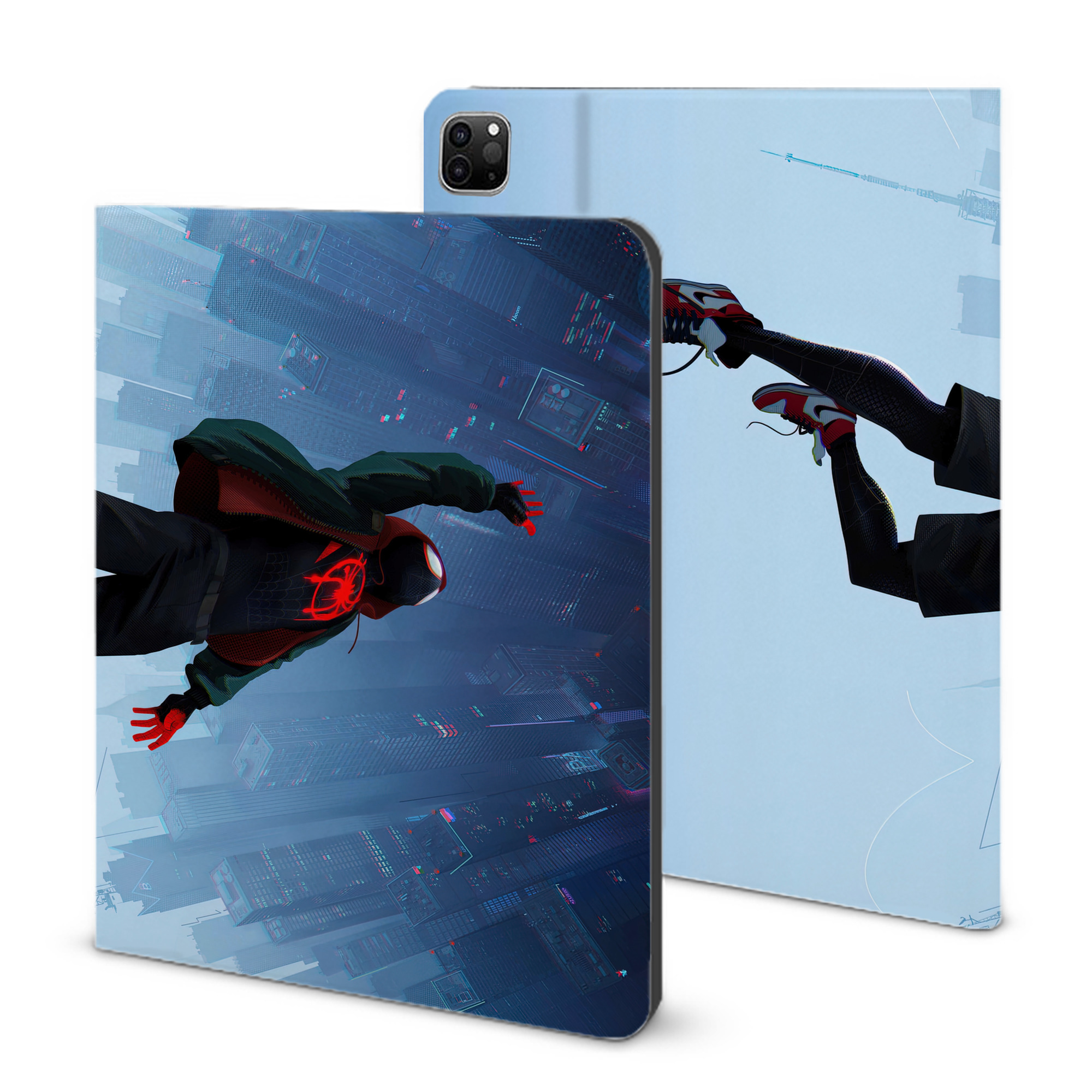 （画像用） Spider Man スパイダーマン IPad ケース ブック型 PUレザー TPU 耐衝撃 軽量 薄型 ペン収納なし 全面保護 IPad 各モデル対応